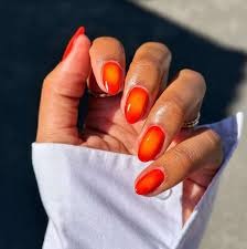 How to Transition Orange French Tip Nails from Summer to Fall